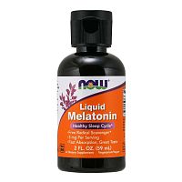 Liquid Melatonin (Жидкий мелатонин) 3 мг 59 мл (Now Foods)