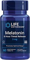 Melatonin Time Released 3 мг (Мелатонин медленного высвобождения) 60 вег таб (Life Extension)