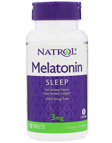 Мелатонин Melatonin 3 mg 120 таблеток (Natrol) фото 2