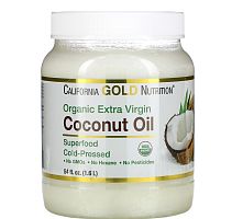 California Gold Nutrition Органическое кокосовое масло первого холодного отжима 1,6 л