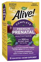 Alive! Premium Prenatal Multivitamin (мультивитамины для беременных) 60 капсул (Nature's Way)