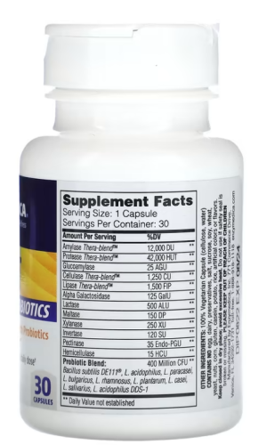 Digest + Probiotics (Пищеварительные ферменты с пробиотиками) 30 капсул (Enzymedica) фото 2