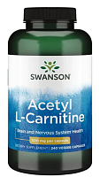 Acetyl L-Carnitine  cрок 01.2024 (Ацетил L-карнитин) 500 мг 240 капсул (Swanson)