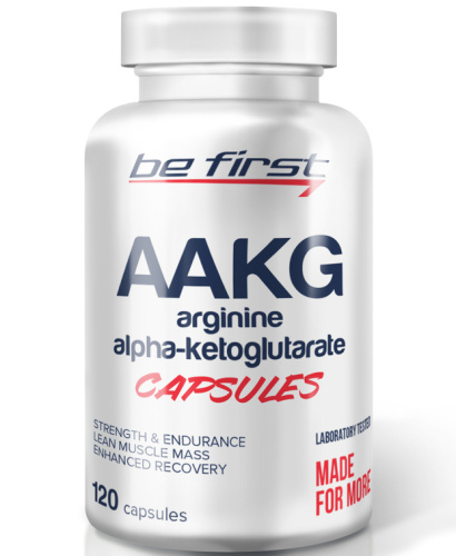 AAKG Capsules (Аргинин Альфа-Кетоглутарат) 120 капсул (Be First) фото 3