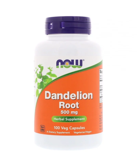 Dandelion Root 500 мг (Корень Одуванчика) 100 вег капсул (Now Foods)