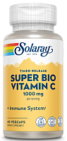 Super Bio Vitamin C 1000 mg TR (Витамин С 1000 мг медленного высвобождения) 60 вег капс (Solaray)