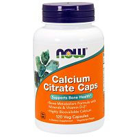 Calcium Citrate Caps (Цитрат кальция) 120 вег капс (Now Foods)