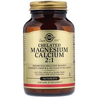 Chelated Magnesium Calcium 2:1 - 90 таблеток (Solgar)