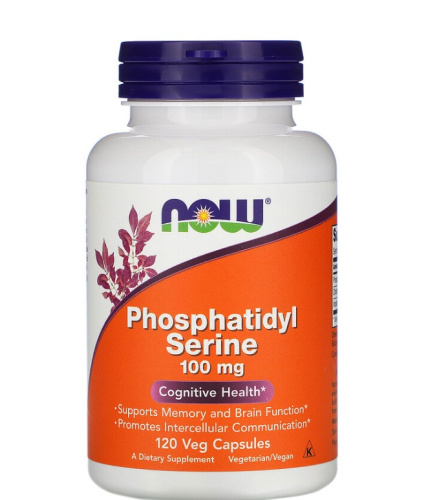 Phosphatidil Serine 100 мг (Фосфатидилсерин) 120 вег капсул (Now Foods)