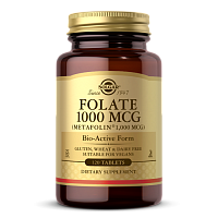 Folate 1000 mcg (Metafolin 1000 mcg) 120 таблеток (Solgar)