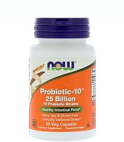 Probiotic-10 25 Billion 50 вег капсул (Now Foods)