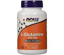 L-Glutamine 500 мг (L-Глютамин) 120 капсул (Now Foods)