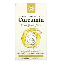 Full Spectrum Curcumin (Куркумин) 60 мягких капсул (Solgar)