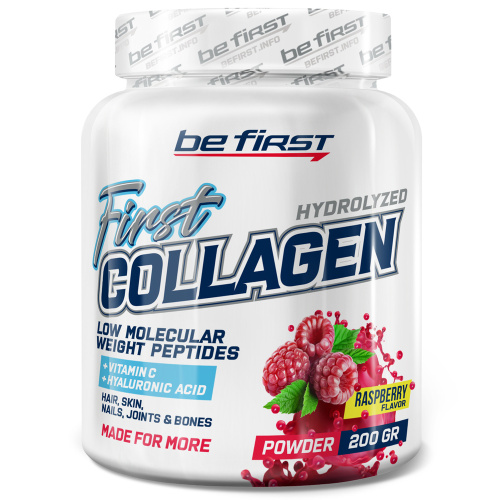 First Collagen Powder + Hyaluronic Acid + Vitamin C 200 г (Be First)