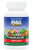 Animal Parade MagKidz 100 мг (Детский магний) вкус вишни 90 таблеток (NaturesPlus)