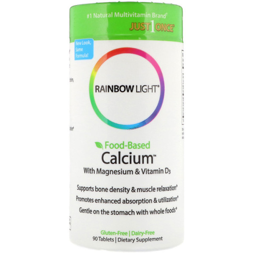 Calcium With Magnesium & Vitamin D3 90 таблеток (Rainbow Light)