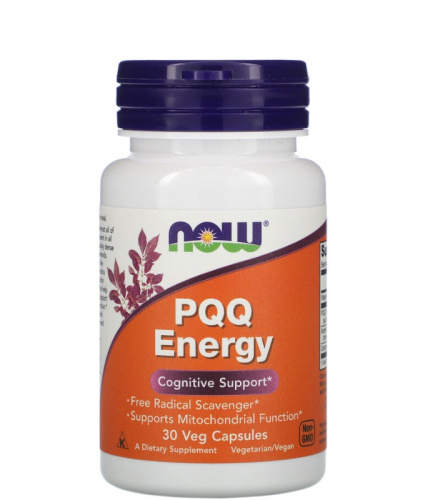 PQQ Energy (Пирролохинолинхинон) 20 мг 30 капсул (Now Foods)