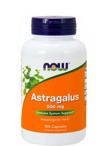 Astragalus 500 мг (Астрагал) 100 вег капсул (Now Foods)
