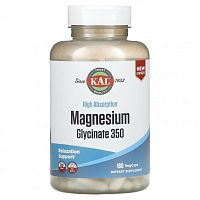 Magnesium Glycinate 350 мг (Глицинат магния) 160 вег капсул  (KAL)