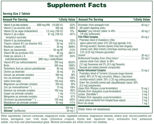 Source of Life Women Multi-Vitamin and Mineral Supplement 120 Tablets (NaturesPlus) фото 4
