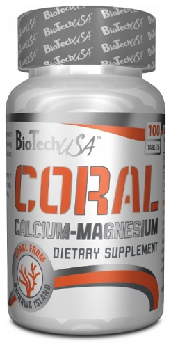 Coral Calcium Magnesium 100 таблеток (BioTech) фото 2