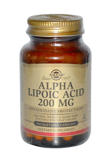 Alpha Lipoic Acid 200 мг (Альфа-Липоевая Кислота) 50 капсул (Solgar)