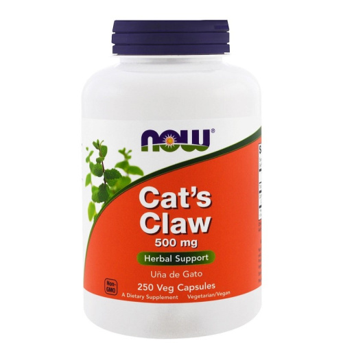 Cat's Claw 500 мг (Кошачий коготь) 250 вег капсул (Now Foods)