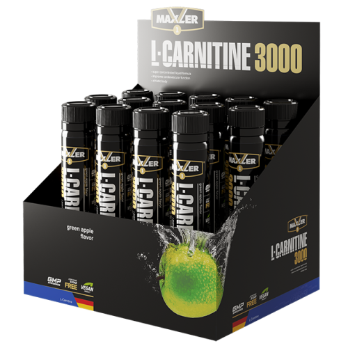 L-Carnitine Shots 3000 mg (Л-Карнитин 3000 мг) 14 ампул по 25 мл (Maxler)  фото 2