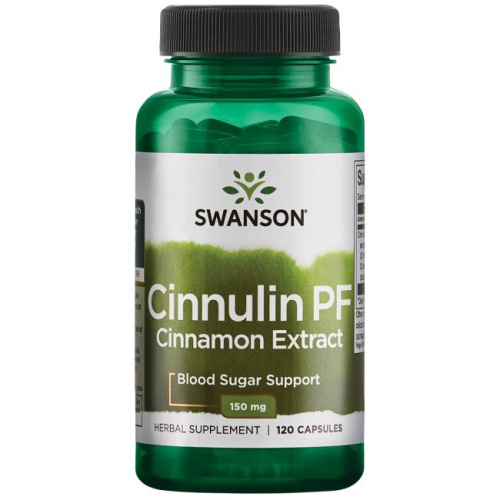 CINNULIN PF Cinnamon Extract 150 mg (Циннулин PF экстракт корицы 150 мг) 120 капс (Swanson) 09.23