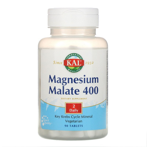 Magnesium Malate 400 mg (Магний Малат 400 мг) 90 таблеток (KAL) фото 4