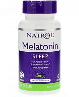 Melatonin 5 мг Time Release медленного высвобождения 100 табл (Natrol)