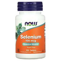 Selenium 100 мкг (Селен) 100 таблеток (Now Foods)