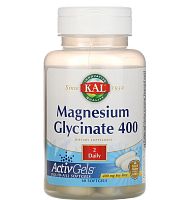 Magnesium Glycinate (Глицинат магния) 400 мг 60 капсул (KAL)