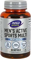 Men's Active Sports Multi 90 гелевых капсул (Now Foods)