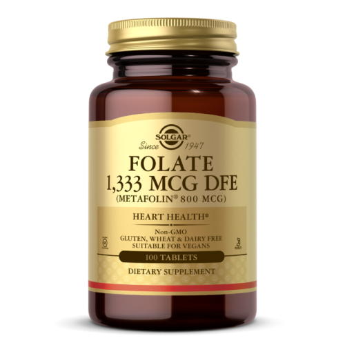 Folate 1,333 mcg DFE (Metafolin 800 mcg) 100 таблеток (Solgar)