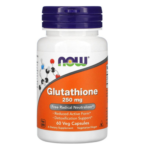 Glutathione 250 мг (Глутатион) 60 вег капсул (Now Foods)