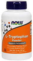 L-Tryptophan Powder (L-Триптофан) 57 г (Now Foods)