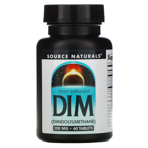 DIM (Дииндолинметан) 200 мг 60 таблеток (Source Naturals)