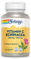 Vitamin C 500 mg Echinacea 300 mg (Витамин C 500 мг Эхинацея 300 мг) 120 вег капсул (Solaray)