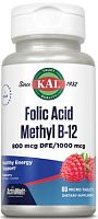 Folic Acid Methyl B-12 (800 mcg DFE/1000 mcg) ActivMelt 60 микро таблеток (KAL)