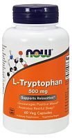 L-Tryptophan 500 мг (L-Триптофан) 60 вег капсул (Now Foods)