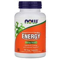 Energy (Заряд Энергии, Стимулятор Метаболизма) 90 капсул (Now Foods)
