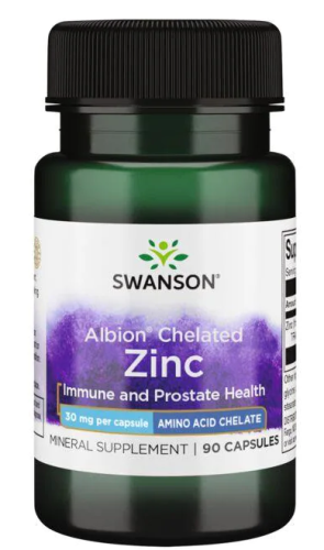 Chelated Zinc 30 mg Albion (Хелатный цинк 30 мг) 90 капсул (Swanson) фото 5