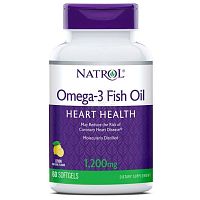 Omega-3 Fish Oil (Омега-3, Рыбий Жир) 1000 мг 60 капсул (Natrol)