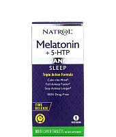Natrol Melatonin (6 мг) + 5-Htp (50 мг) Advanced Sleep Time Release 60 таблеток