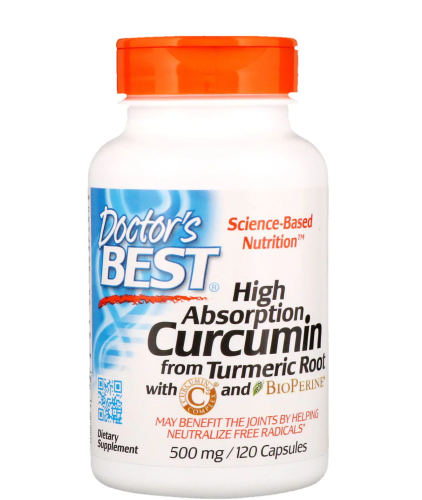 Curcumin High Absorption (Куркумин) 500 мг 120 капсул (Doctor`s Best)
