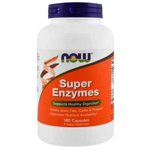 Super Enzymes (Супер Ферменты) 180 капсул (Now Foods)