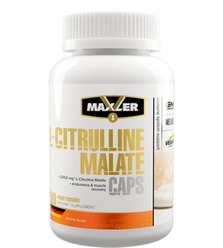 L-Citrulline Malate 90 капсул (Maxler)