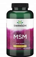 MSM 500 mg (Метилсульфонилметан 500 мг) 250 капсул (Swanson)