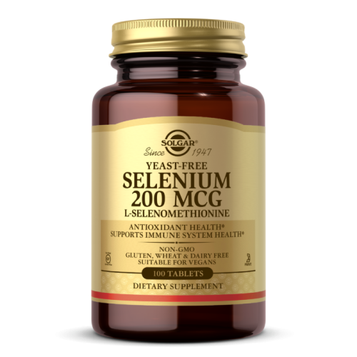 Selenium yeast free (Селен без дрожжевой) 200 мкг 100 таблеток (Solgar)